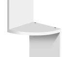 Artiss 5 Tier Corner Wall Shelf - White