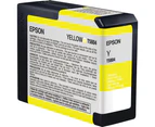 Epson T5804 UltraChrome K3 Yellow Ink Cartridge (80ml)
