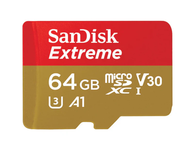 SanDisk Extreme MicroSDXC UHS-I A1 Card 64GB 100Mb/s