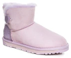 OZWEAR Connection Women's New Generation Ugg Classic Mini Button Boots - Lavender