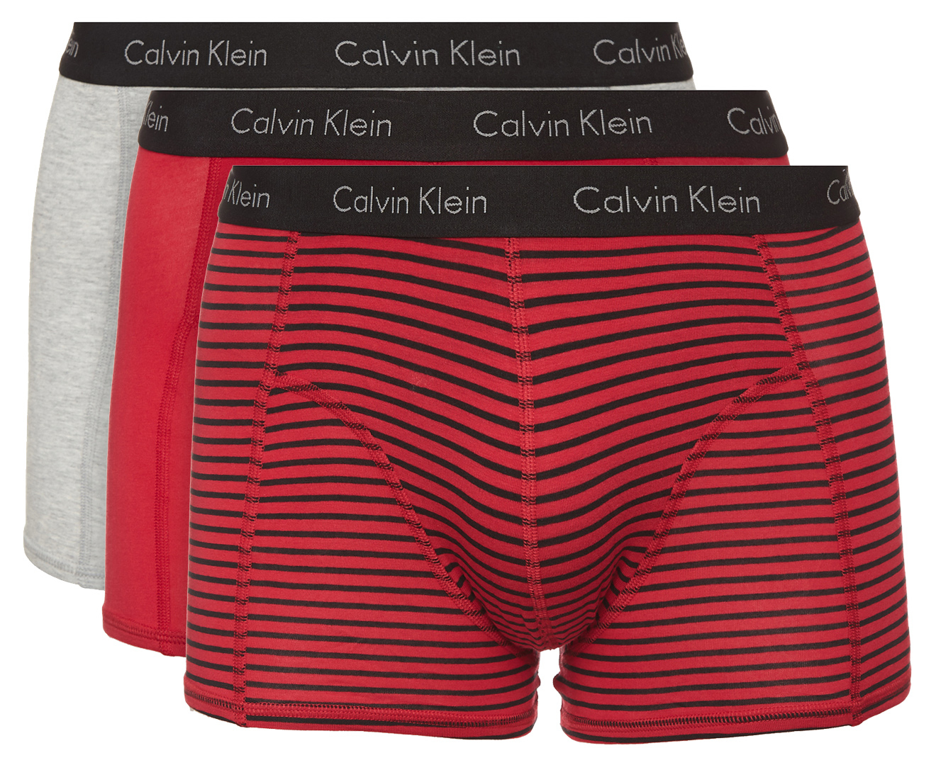 Calvin Klein Men's Elements Trunk 3-Pack - Black/Multi | Catch.co.nz