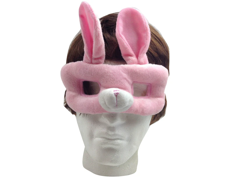Animal Eye Mask Head Face Halloween Costume - Bunny Rabbit