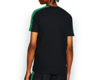 Ellesse Heritage Pianto Mens Taped Fashion T-Shirt Tee Black/Green - Black
