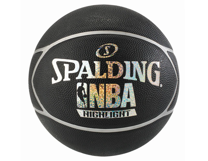 Spalding NBA Highlight Basketball - Black/Silver