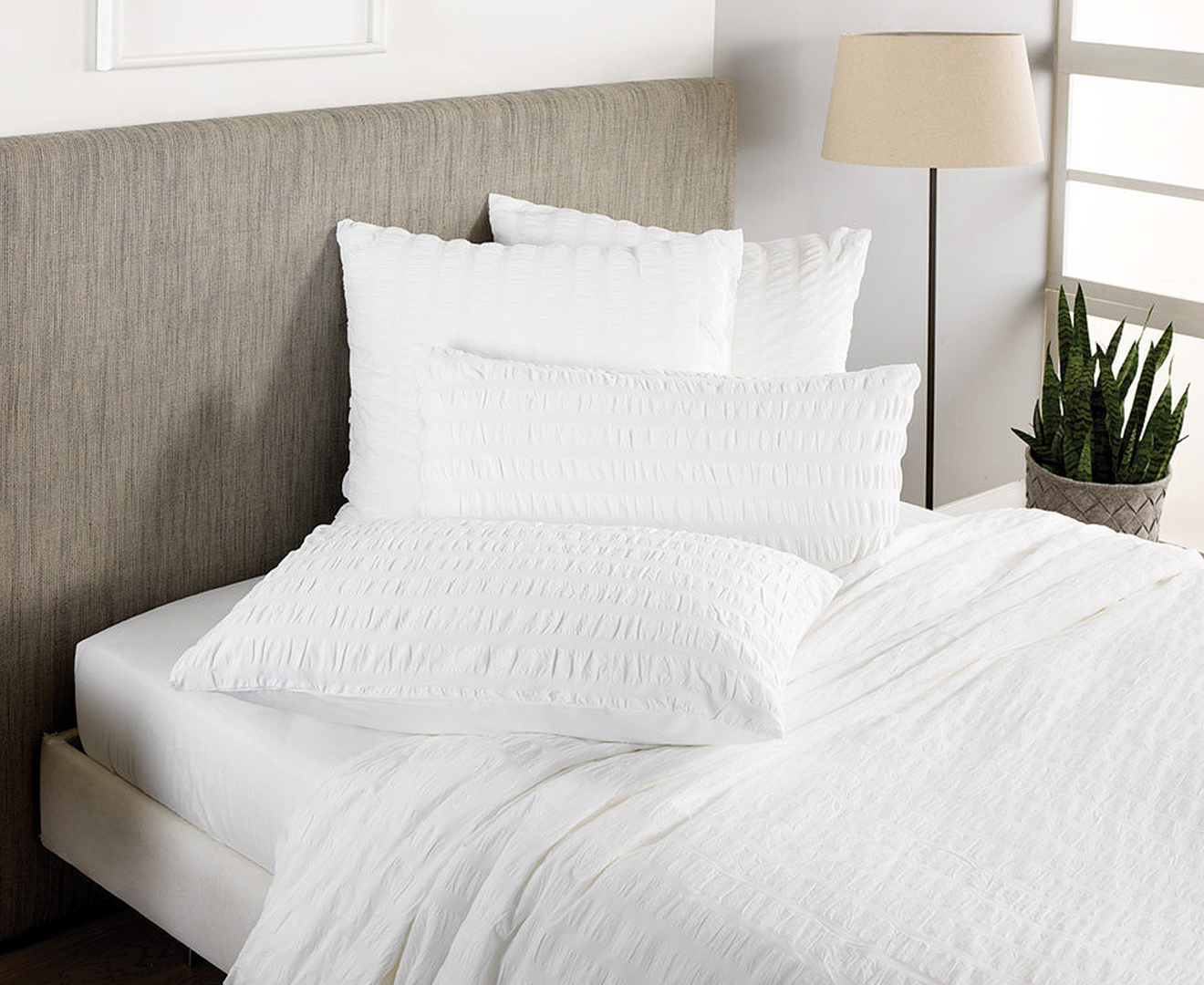 Sheridan Abelia King Bed Quilt Cover Set White