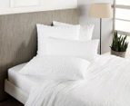 Sheridan Abelia King Bed Quilt Cover Set - White