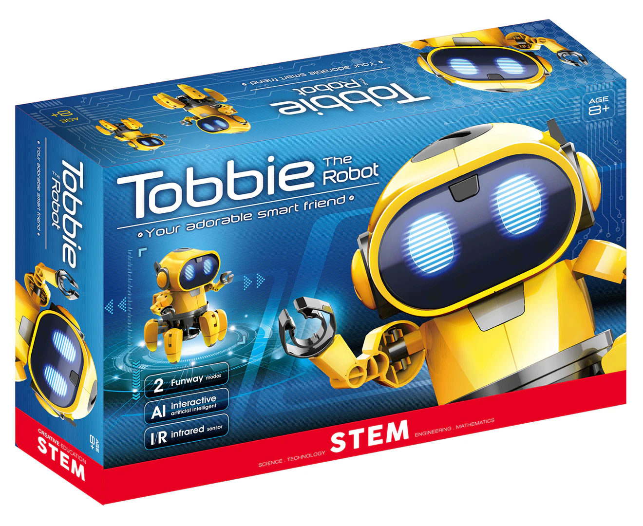 Johnco Tobbie The Robot Build/Play w/ Sounds Interactive Kids Learning Toy 8y+