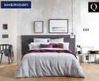 Sheridan Docklands Queen Bed Quilt Cover - Stone Grey