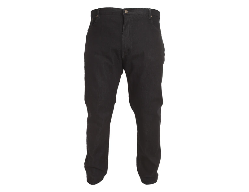 D555 Mens Rockford Carlos Kingsize Stretch Jeans (Black) - DC162