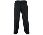 D555 Mens Kingsize Max Adjustable Waist Trousers (Black) - DC130