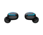 HQB - Q32 TWS Binaural Wireless Bluetooth Earphones In-ear Mini Earbuds with Mic Charging Bin -Black
