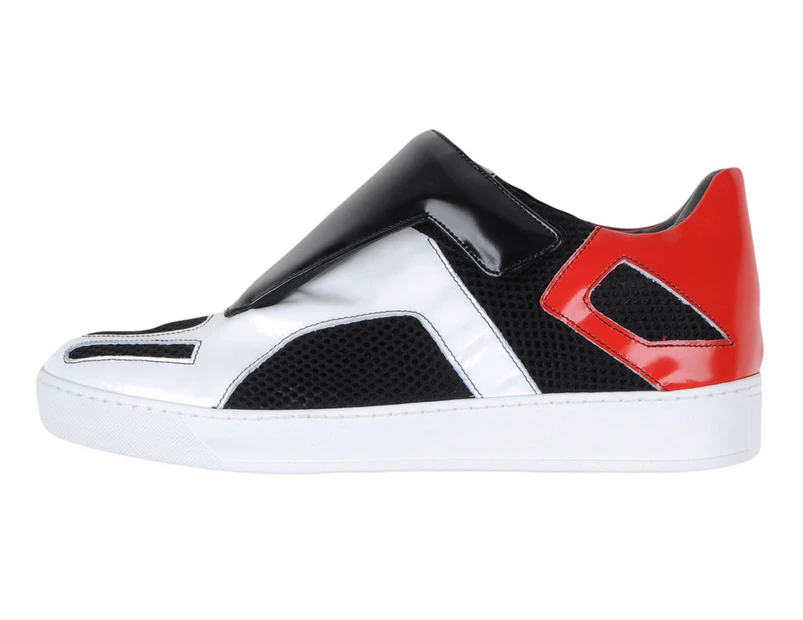 D.A.T.E. X Giuliano Fujiwara Men's Velcro Sneaker - Black/Red/White