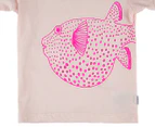 Bonds Originals Baby Aussie Cotton Tee / T-Shirt / Tshirt - Puffer Fish Pink