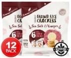2 x 6pk Ceres Organics Organic Brown Rice Crackers Sea Salt & Vinegar 1