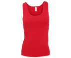 American Apparel Womens/Ladies Sleeveless Cotton Spandex Vest/Tank Top (Red) - RW4022