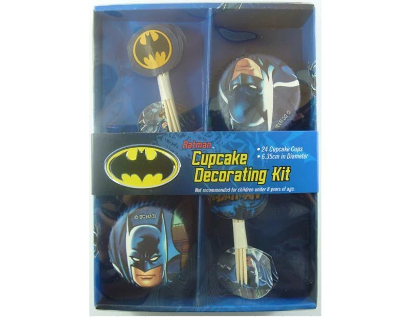 Batman Cupcake Decorating Kit 24pk