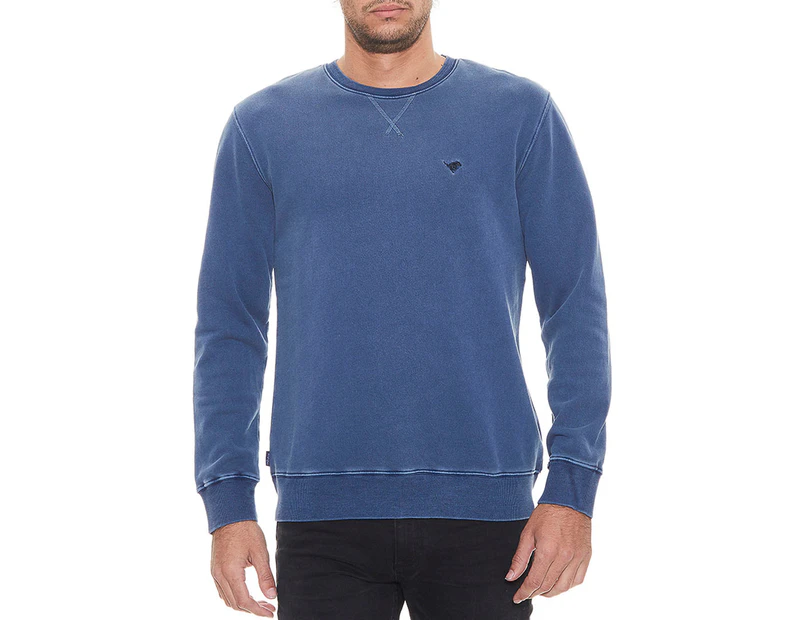 Wrangler Men's Classic Crew Sweater - Navy Pigment