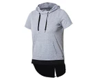 Russell Athletic Women's Hooded T-Shirt - Grey Marle