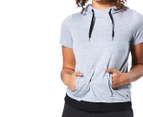 Russell Athletic Women's Hooded T-Shirt - Grey Marle