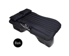 Car Travel Inflatable Mattress Air Bed for SUV Extend Air Couch with Two Air Pillows - Black