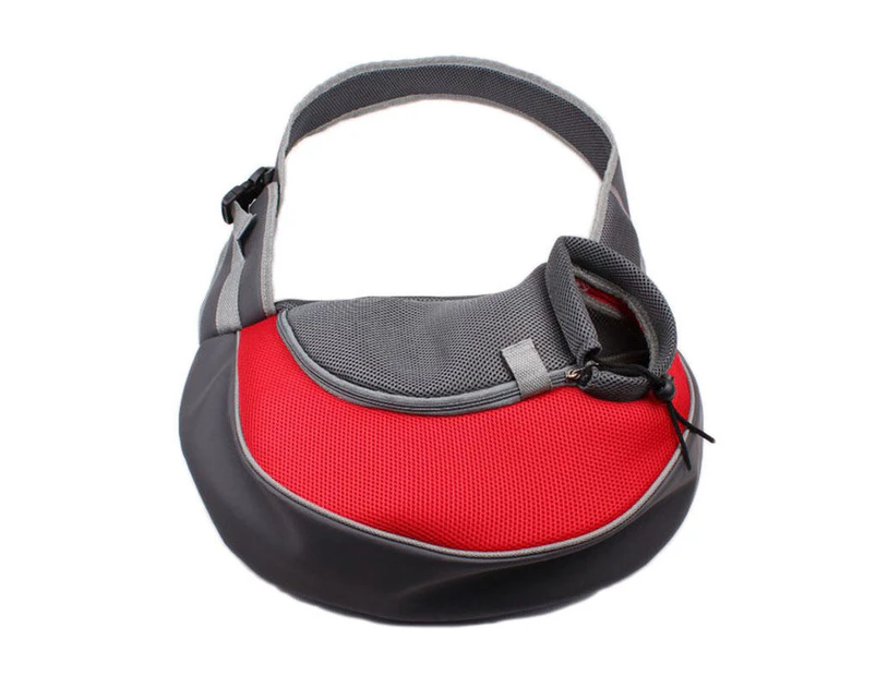 CoolBELL Portable Middle Size Pet Sling Bag-Red
