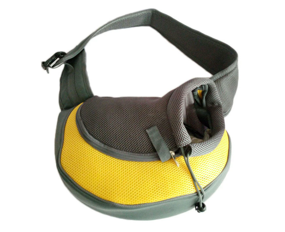 CoolBELL Portable Middle Size Pet Sling Bag-Yellow