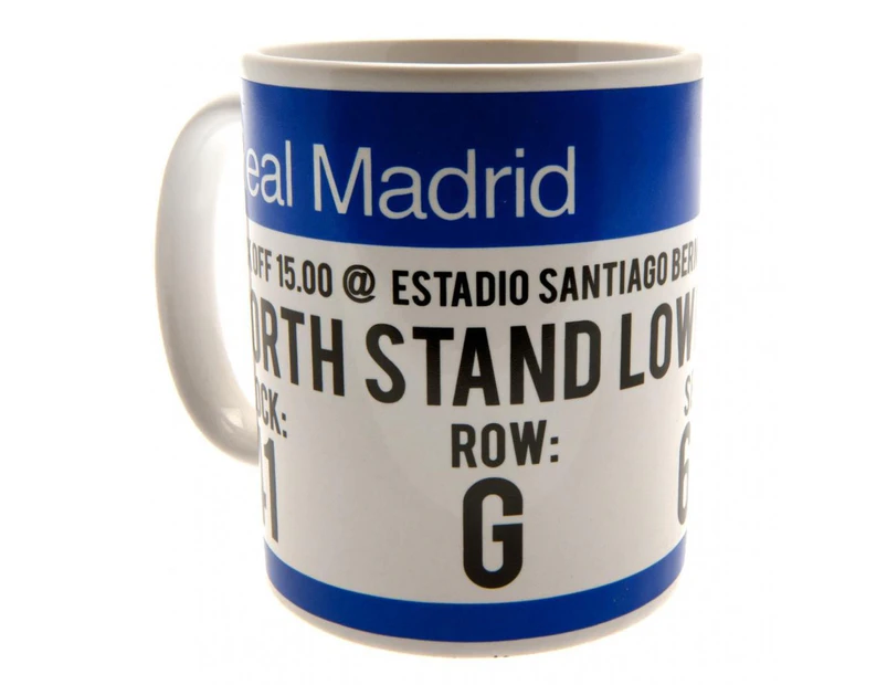 Real Madrid CF Ticket Mug (White/Blue) - TA2674