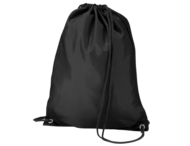 Quadra Gymsac Shoulder Carry Bag - 7 Litres (Pack of 2) (Black) - BC4330