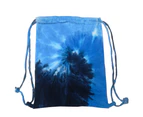 Colortone Tie Dye Sports Drawstring Tote Bag (Pack Of 2) (Blue Ocean) - RW6839