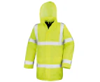 Result Core High-Viz Motorway Coat (Waterproof & Windproof) (Pack of 2) (Hi-Viz Yellow) - RW6883