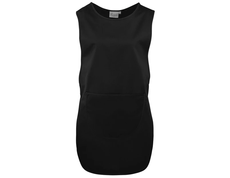 Premier Ladies/Womens Long Length Pocket Tabard / Workwear (Pack of 2) (Black) - RW6800