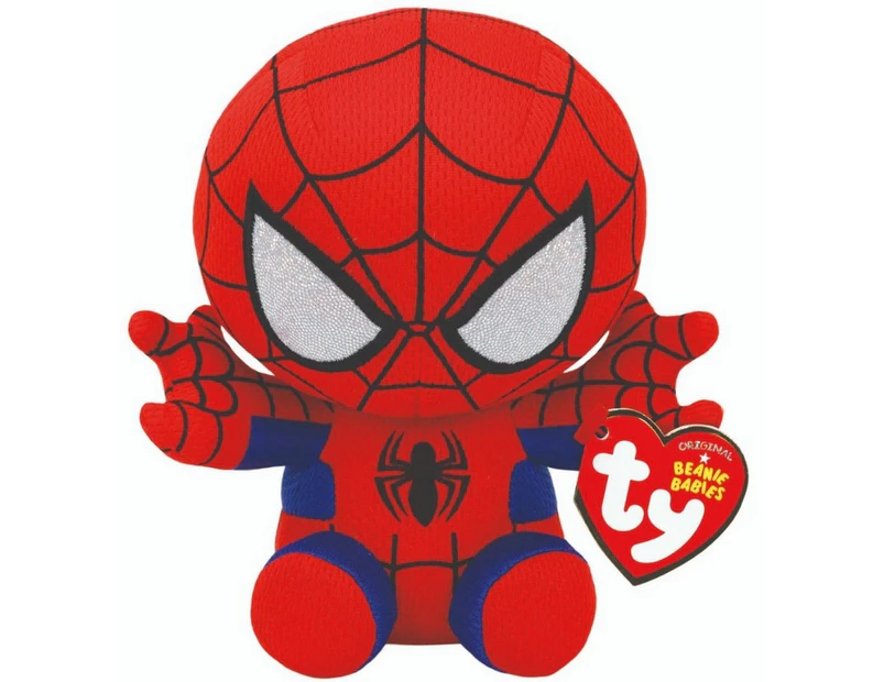 Ty Official Marvel Spiderman Beanie (Red/Blue) - GG1898