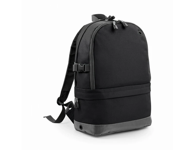 BagBase Backpack / Rucksack Bag (18 Litres Laptop Up To 15.6 Inch) (Pack of 2) (Black) - RW6688