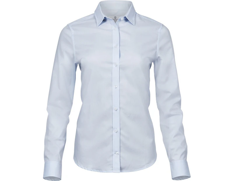 Tee Jays Womens Luxury Stretch Shirt (Light Blue) - BC4569