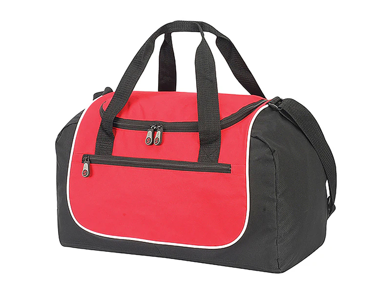 Shugon Rhodes Sports Holdall Duffle Bag (36 Litres) (Pack Of 2) (Red/Black) - BC4434