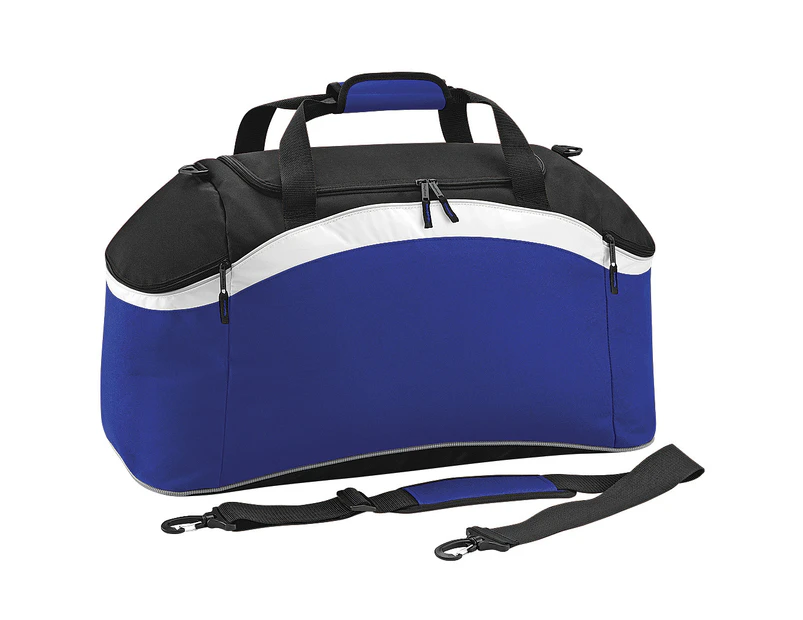 BagBase Teamwear Sport Holdall / Duffle Bag (54 Litres) (Pack of 2) (Bright Royal/ Black/ White) - RW6921