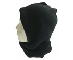 Thermal Fleece Balaclava Beanie Ski Neck Face Mask - Black