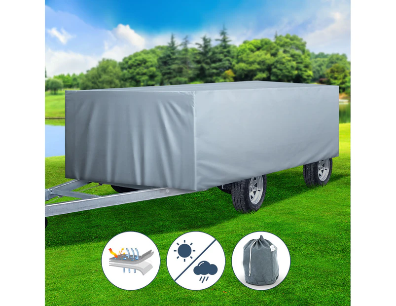 Weisshorn 10-12ft Camper Trailer Cover Travel Tent 3-3.6m Camp Swan Waterproof