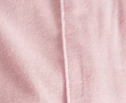 Daniel Brighton Junior Flannelette Double Bed Sheet Set - Pink