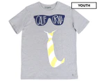 Grant Garçon Boys' California Tee / T-Shirt / Tshirt - Grey