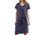 Elm Women's Thea Tie Dress - Navy/White Stripe