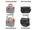 LOKASS Unisex Large Lunch Bag-Grey