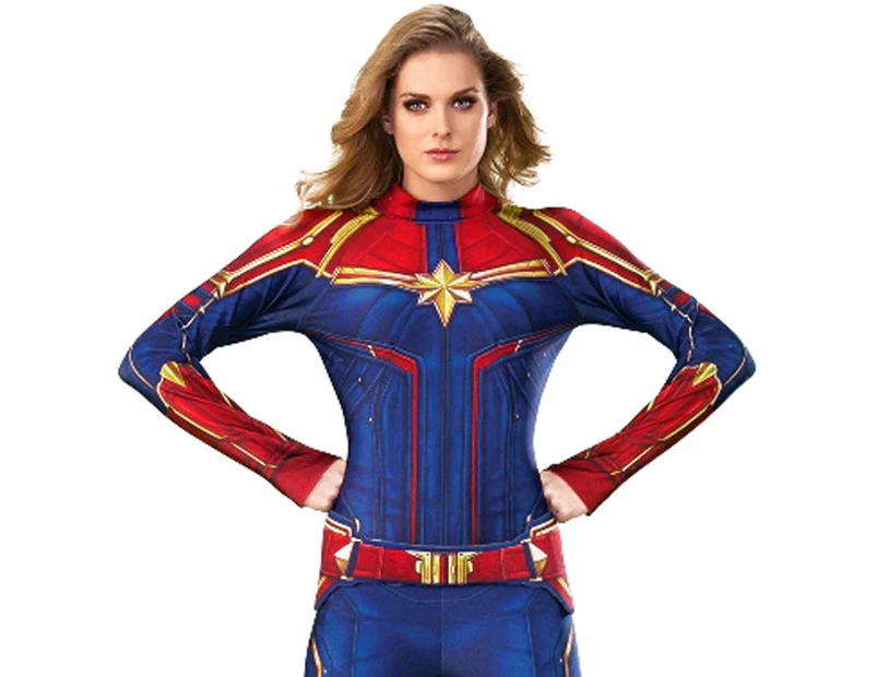 Captain Marvel Deluxe Hero Suit Costume - Adult