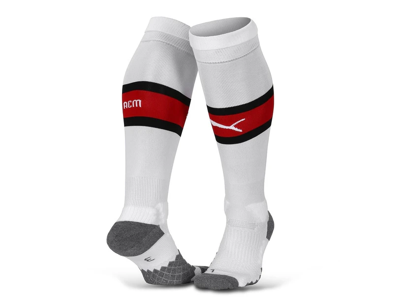 2019-2020 AC Milan Puma Home Football Socks (White)