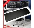 Mouse Pad Extended Gaming Large Big Size Desk Mat 90x40cm Black