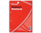 Silvine A4 Students Wire Bound Exercise Books 60 Leaves (Pack of 12) (White) - SG17280