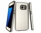 For Samsung Galaxy S7 Case, Gold Armor Slim Shockproof Protective Phone Cover