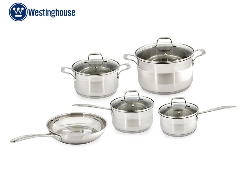 Westinghouse 5-Piece Stainless Steel Pot & Pan Set