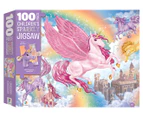 Hinkler Unicorn Kingdom 100-Piece Children's Sparkly Jigsaw Puzzle