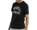 Russell Athletic Men's Logo Tee / T-Shirt / Tshirt - Black